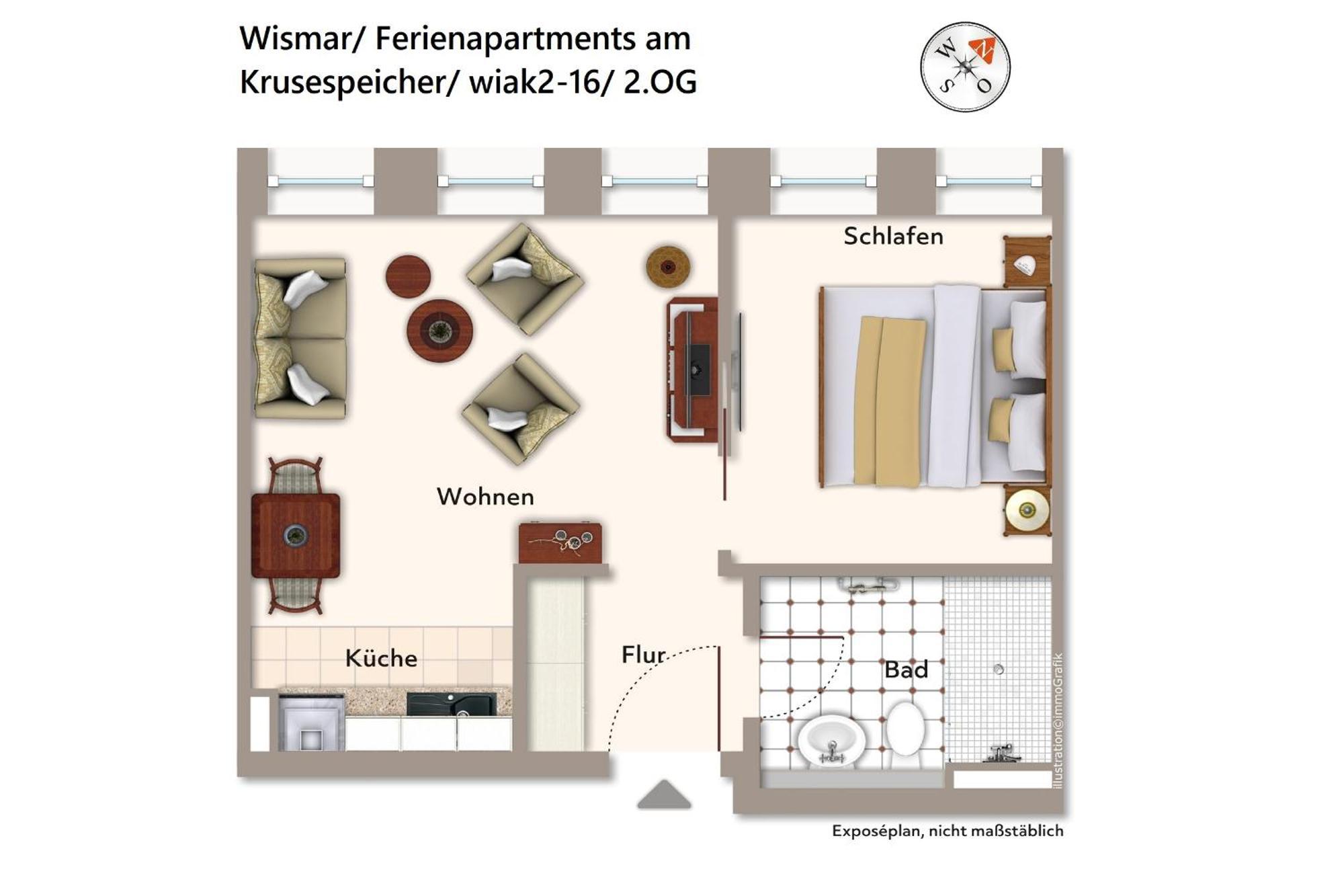Wißmar Ferienapartments Am Krusespeicher Ferienapartments Am Krusespeicher 2-16 מראה חיצוני תמונה